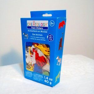 Free with purchase. New, box of foam animal stickers